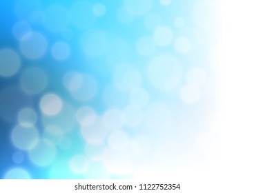 Light BLUE vector blurred shine abstract bokeh template. Colorful illustration in abstract style with gradient. A new texture for your design.