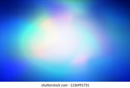 Light BLUE vector blurred shine abstract cover. Colorful abstract illustration with gradient. A completely new template for your business design.