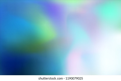 Light BLUE vector blurred shine abstract cover. A completely new color illustration in a vague style. The blurred design can be used for your web site.