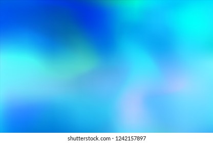 Light BLUE vector blurred shine abstract template. Shining colored illustration in a brand-new style. A completely new design for your business.