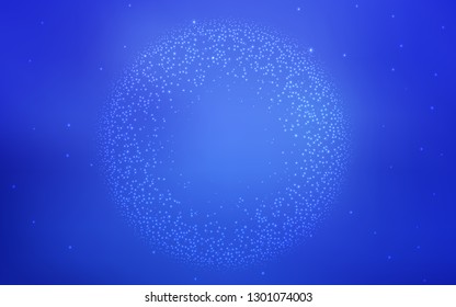 Light BLUE vector blurred shine abstract template. Colorful abstract illustration with gradient. Smart design for your work.