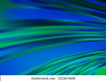 Light BLUE vector blurred shine abstract pattern. Glitter abstract illustration with an elegant design. The template for backgrounds of cell phones.