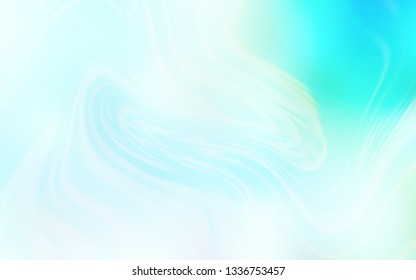 Light BLUE vector blurred shine abstract template. A completely new colored illustration in blur style. Smart design for your work.