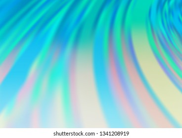 Light BLUE vector blurred shine abstract template. Colorful illustration in abstract style with gradient. A completely new template for your design.