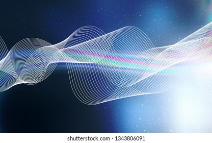 Light BLUE vector blurred shine abstract texture. New colored illustration in blur style with gradient. Smart design for your work.