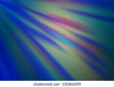 Light BLUE vector blurred shine abstract template. Shining colorful illustration in a Brand new style. The template can be used for your brand book.