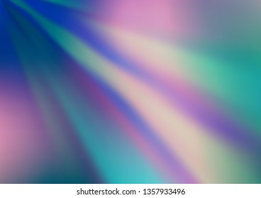 Light BLUE vector blurred shine abstract template. Colorful abstract illustration with gradient. The best blurred design for your business.