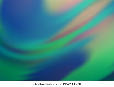 Light BLUE vector blurred shine abstract background. Creative illustration in halftone style with gradient. The elegant pattern for brand book.