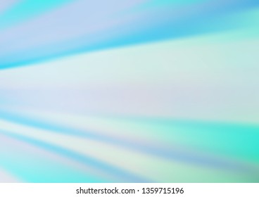 Light BLUE vector blurred shine abstract template. Glitter abstract illustration with an elegant design. The blurred design can be used for your web site.