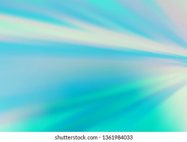 Light BLUE vector blurred shine abstract template. Modern geometrical abstract illustration with gradient. Brand new style for your business design.