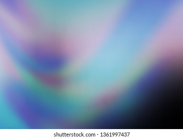 Light BLUE vector blurred shine abstract template. Glitter abstract illustration with an elegant design. The template for backgrounds of cell phones.
