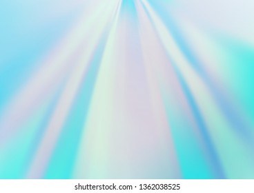 Light BLUE vector blurred shine abstract template. Creative illustration in halftone style with gradient. A new texture for your design.