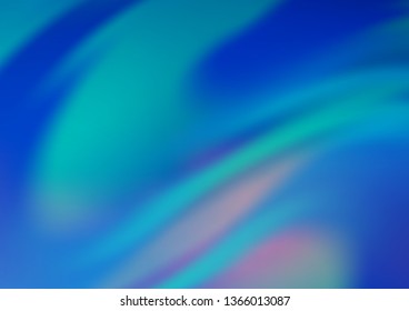 Light BLUE vector blurred shine abstract template. Colorful abstract illustration with gradient. Brand new design for your business.