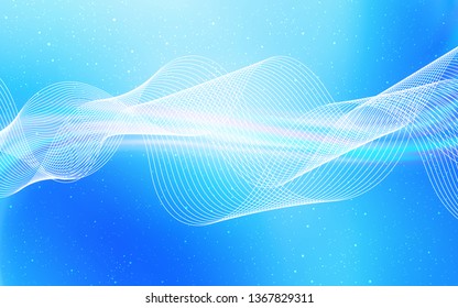 Light BLUE vector blurred shine abstract background. A completely new colored illustration in blur style. The best blurred design for your business.