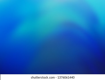Light BLUE vector blurred shine abstract template. A completely new color illustration in a bokeh style. The template can be used for your brand book.