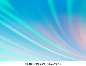 Light BLUE vector blurred shine abstract template. Modern geometrical abstract illustration with gradient. The elegant pattern for brand book.