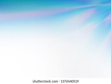 Light BLUE vector blurred shine abstract background. Modern geometrical abstract illustration with gradient. The template for backgrounds of cell phones.