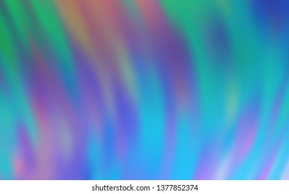 Light BLUE vector blurred shine abstract template. New colored illustration in blur style with gradient. New style design for your brand book.