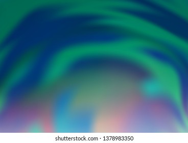 Light BLUE vector blurred shine abstract pattern. Creative illustration in halftone style with gradient. The background for your creative designs.