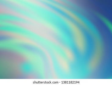 Light BLUE vector blurred shine abstract pattern. Colorful abstract illustration with gradient. A completely new design for your business.