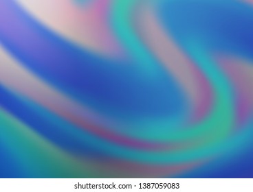 Light BLUE vector blurred shine abstract template. Colorful illustration in abstract style with gradient. A completely new design for your business.