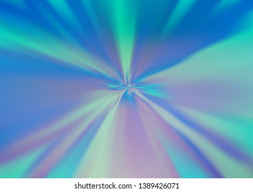 Light BLUE vector blurred shine abstract template. Colorful abstract illustration with gradient. The background for your creative designs.