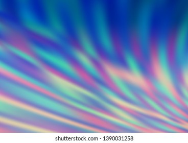 Light BLUE vector blurred shine abstract template. Creative illustration in halftone style with gradient. The blurred design can be used for your web site.
