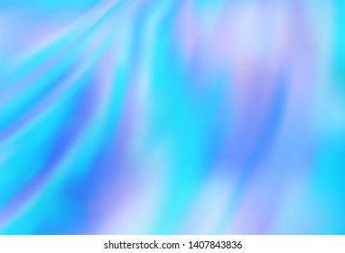 Light BLUE vector blurred shine abstract template. Glitter abstract illustration with gradient design. New style design for your brand book.