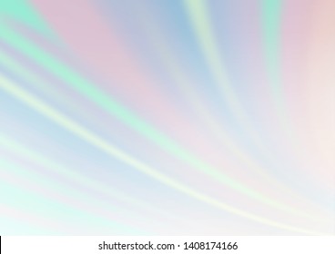 Light BLUE vector blurred shine abstract template. Modern geometrical abstract illustration with gradient. Brand new style for your business design.