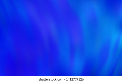 Light BLUE vector blurred shine abstract template. New colored illustration in blur style with gradient. New style design for your brand book.