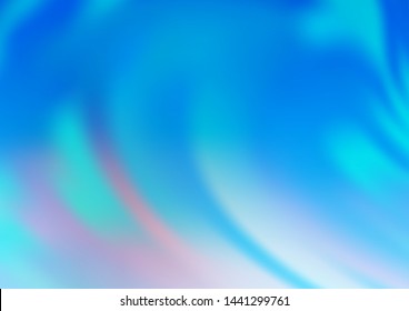 Light BLUE vector blurred shine abstract template. Shining colorful illustration in a Brand new style. The elegant pattern for brand book.