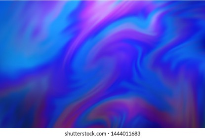 Light BLUE vector blurred shine abstract template. New colored illustration in blur style with gradient. New style design for your brand book.