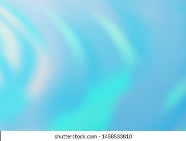Light BLUE vector blurred shine abstract template. Colorful abstract illustration with gradient. The template can be used for your brand book.