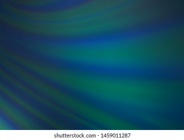 Light BLUE vector blurred shine abstract template. A completely new color illustration in a bokeh style. A new texture for your design.