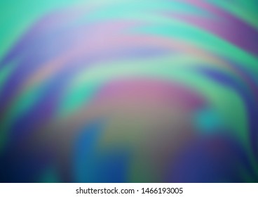Light BLUE vector blurred shine abstract template. Modern geometrical abstract illustration with gradient. The template for backgrounds of cell phones.