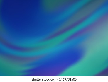 Light BLUE vector blurred shine abstract template. A completely new color illustration in a bokeh style. The blurred design can be used for your web site.