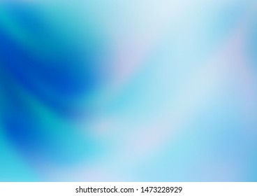 Light BLUE vector blurred shine abstract template. Glitter abstract illustration with an elegant design. A completely new design for your business.