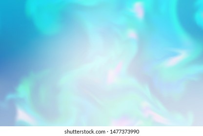 Light BLUE vector blurred shine abstract template. A completely new colored illustration in blur style. Smart design for your work.