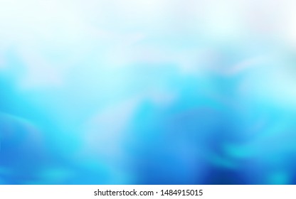 Light BLUE vector blurred shine abstract template. A completely new colored illustration in blur style. New style for your business design.