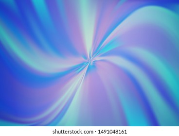 Light BLUE vector blurred shine abstract background. Creative illustration in halftone style with gradient. A completely new design for your business.