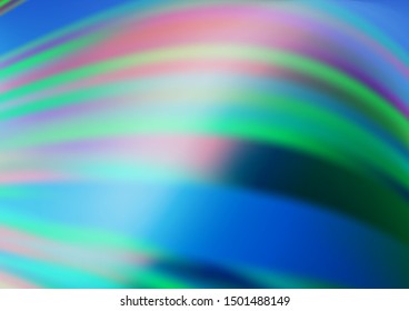 Light BLUE vector blurred shine abstract pattern. An elegant bright illustration with gradient. A completely new design for your business.