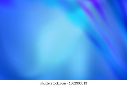 Light BLUE vector blurred shine abstract texture. Colorful abstract illustration with gradient. Completely new design for your business.