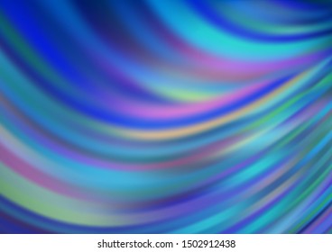 Light BLUE vector blurred shine abstract template. Colorful abstract illustration with gradient. The elegant pattern for brand book.