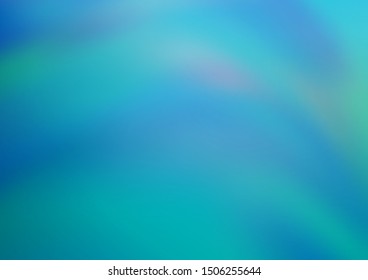Light BLUE vector blurred shine abstract template. Colorful abstract illustration with gradient. The background for your creative designs.