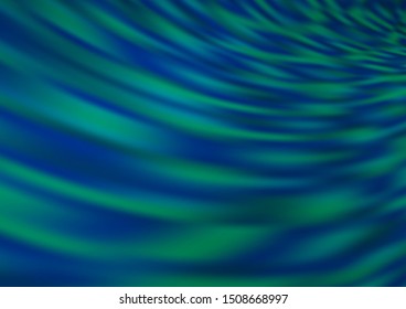 Light BLUE vector blurred shine abstract background. A completely new color illustration in a bokeh style. The blurred design can be used for your web site.