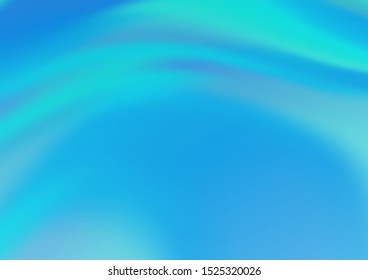 Light BLUE vector blurred shine abstract template. A completely new color illustration in a bokeh style. The template for backgrounds of cell phones.