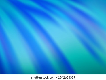 Light BLUE vector blurred shine abstract template. Modern geometrical abstract illustration with gradient. A completely new design for your business.