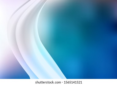 Light BLUE vector blurred shine abstract background. Creative illustration in halftone style with gradient. Smart design for your work.