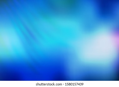 Light BLUE vector blurred shine abstract texture. A completely new colored illustration in blur style. New way of your design.
