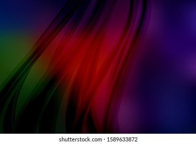 Light BLUE vector blurred shine abstract template. Glitter abstract illustration with gradient design. Smart design for your work.